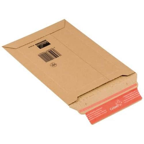 ColomPac Karton-Versandtasche mit Haftklebeverschluss und Aufreißfaden, 340x500x-50mm (A3), Braun, 100 Stück pro Packung, 3 Packungen Artikelbild Secondary1 L