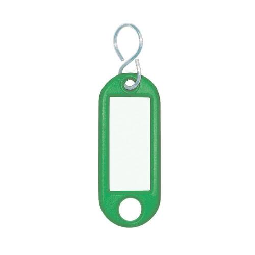 WEDO Schlüsselanhänger mit S-Haken und Etikett, grün, 1 Stück Artikelbild