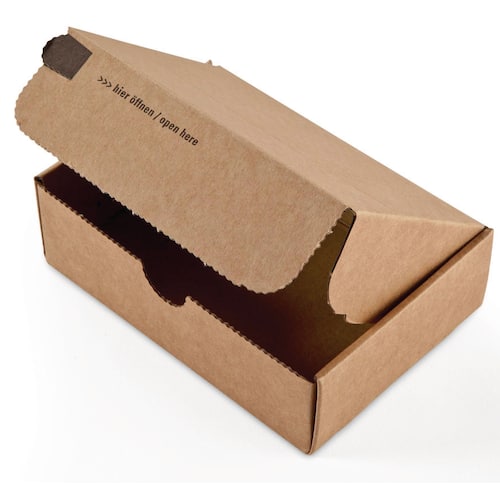 ColomPac Modulbox mit Haftklebeverschluss und Aufreißfaden, 1-wellig, 140x101x43mm, Braun, 20 Stück Artikelbild