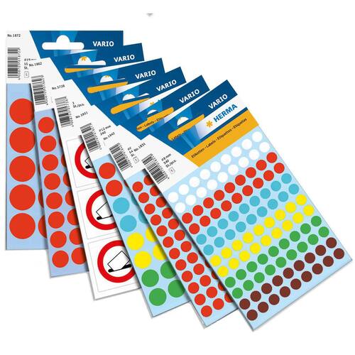Herma Markierungspunkte, ø 12mm, rot, 240 Stück/Packung Artikelbild Secondary1 L