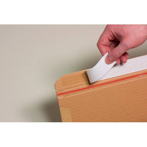 VARIA ECO 3 Wickelverpackung aus Wellpappe mit Selbstklebeverschluss, 305x215x70mm, A4, braun, 20 Stück Artikelbild Secondary7 L