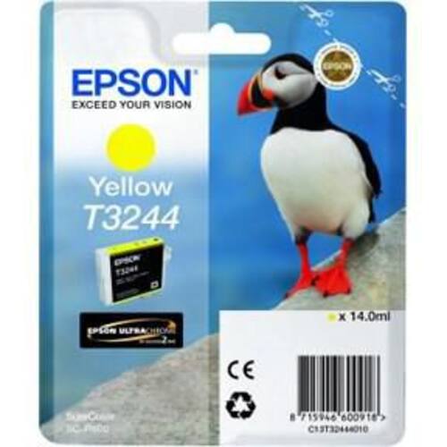 Epson Bläckpatron, T3244, UltraChrome, gul, C13T32444010 produktfoto