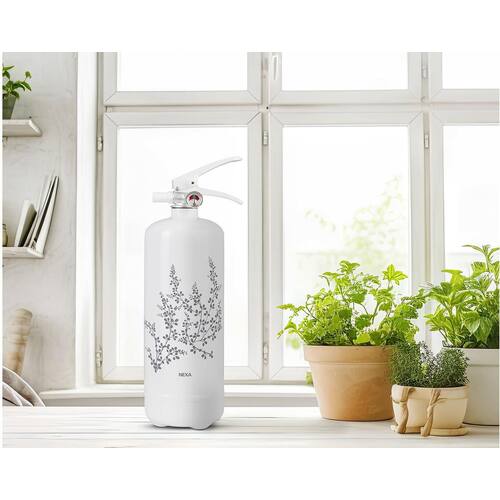 NEXA Brandsläckare 2kg vit 13A Design line Linné produktfoto Secondary1 L