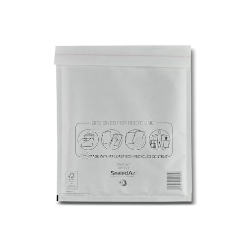 Mail Lite® Luftpolsterversandtasche, E/2, 220x260mm, weiß, 100 Stück pro Packung Artikelbild
