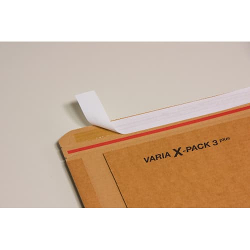 VARIA X 5 plus Drehverpackung aus Wellpappe mit Selbstklebeverschluss, 350x320x80mm, A4+, braun, 20 Stück Artikelbild Secondary4 L
