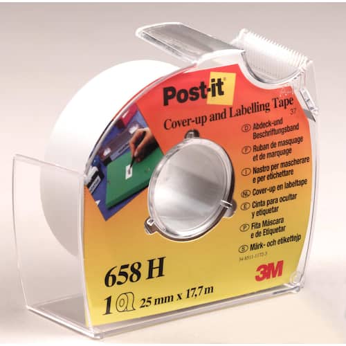 Post-it® Abdeck- und Beschriftungsband, Handabroller, 25,4mm Artikelbild Secondary8 L