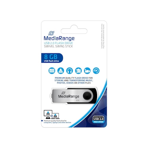 MediaRange USB-Minne USB 2.0 8GB produktfoto Secondary2 L