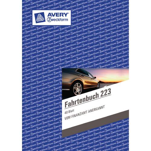 Avery Formularbuch Fahrtenbuch 223, für PKW, A5, 40 Blatt Artikelbild