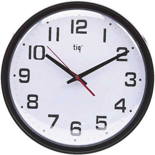 Väggur TIQ med plastlins 35cm vit produktfoto Secondary1 L