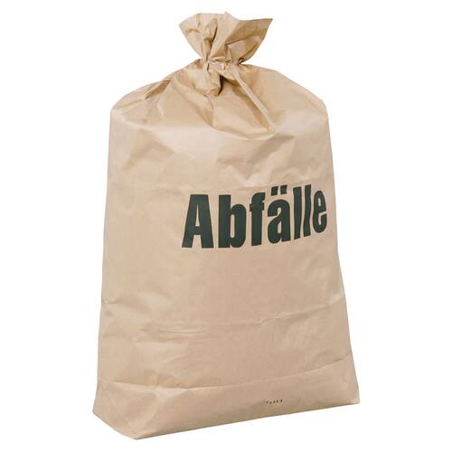 Abfallbeutel aus Papier, Mistsack, Müllsack, Müllbeutel, 120 Liter, 2-fach, braun, 25 Stück Artikelbild Secondary2 L