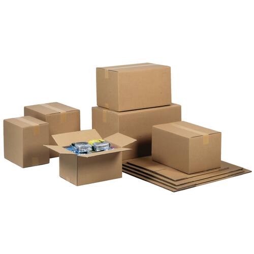 Pressel Faltkarton 2-wellig, braun, Versandkarton, Faltschachtel, 500x400x400mm, 10 Stück Artikelbild Secondary1 L