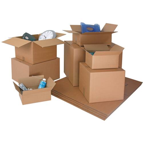 Pressel Faltkarton 1-wellig, braun, Versandkarton, Faltschachtel, 800x500x400mm, 25 Stück Artikelbild Secondary1 L