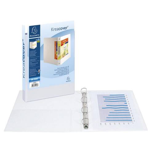 Innstikkperm EXACOMPTA A4+ 4D 50/75 hvit produktbilde Secondary1 L