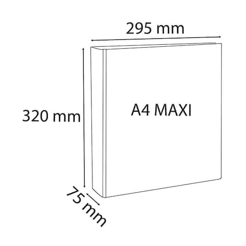 Innstikkperm EXACOMPTA A4+ 4D 50/75 hvit produktbilde Secondary3 L