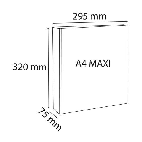 Innstikkperm EXACOMPTA A4+ 4D 50/75 hvit produktbilde Secondary3 L