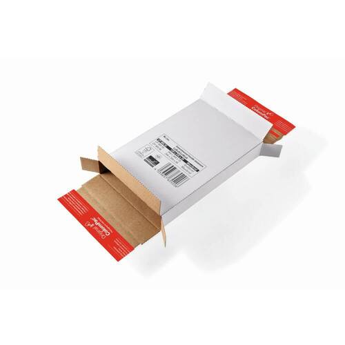 ColomPac Kurierpaket mit Haftklebeverschluss und Aufreißfaden, 244x344x28mm, Weiß, 100 Stück Artikelbild Secondary1 L