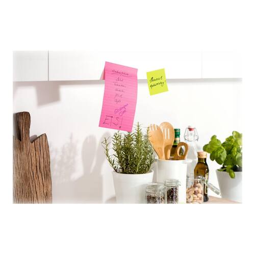 Post-it® Super Sticky-notislappar, 101 x 152 mm, olika ultrafärger, förpackning med 3, 90 lappar produktfoto Secondary1 L