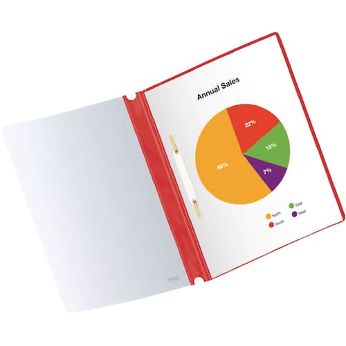 Hurtighefter STAPLES A4 m/mek. rød (25) produktbilde Secondary2 L