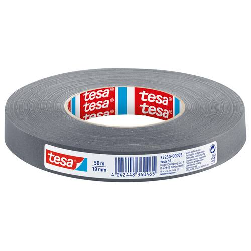 tesa® extra Power® Perfect Gewebeband, Klebeband, Duct-Tape, Gaffa-Band, Maxirolle, 50mx19mm, grau, 1 Stück Artikelbild