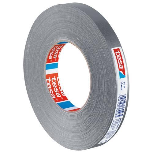 tesa® extra Power® Perfect Gewebeband, Klebeband, Duct-Tape, Gaffa-Band, Maxirolle, 50mx19mm, grau, 1 Stück Artikelbild Secondary4 L