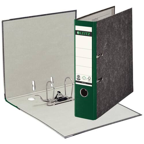 Leitz Hartpappe-Ordner mit Wolkenmarmor, 80mm, Grün Artikelbild Secondary5 L