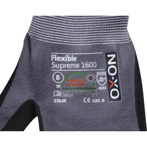 OX-ON Arbetshandske Flexible Supreme 1600 S12 produktfoto Secondary2 L