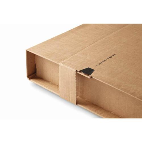 ColomPac Versandverpackung mit Sicherungslasche, 325x260x-92mm, Braun, 20 Stück pro Packung, 5 Packungen Artikelbild Secondary3 L
