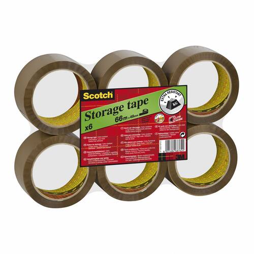Scotch® Packtejp 309 PP 50mmx66m Brun produktfoto Secondary2 L