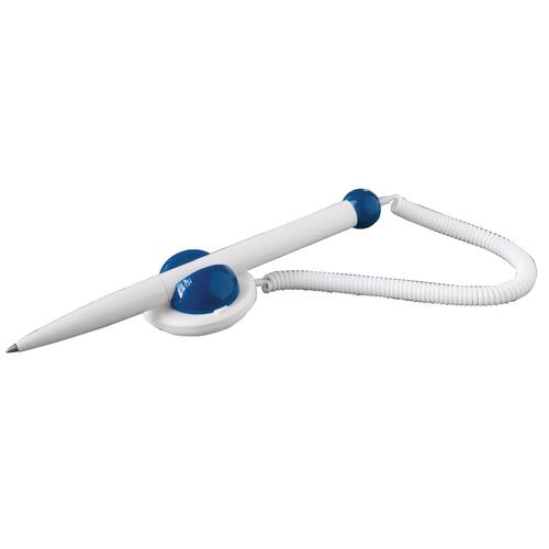SCHNEIDER Klick-Fix-Pen Kugelschreiber mit Halterung, weiß/blau, 1 Stück Artikelbild Secondary2 L