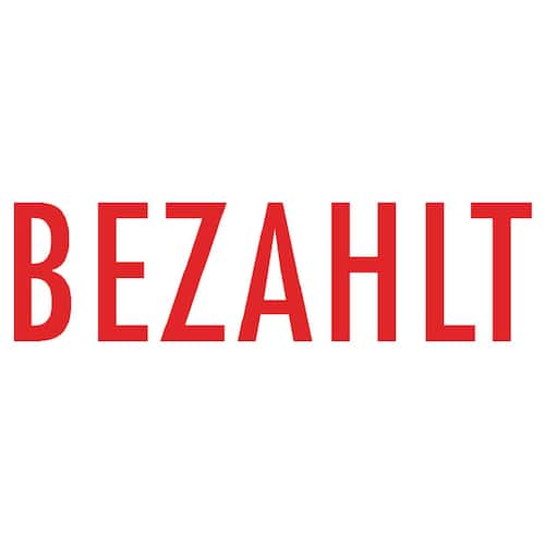 Colop Stempel 20L, BEZAHLT, 38x14 mm, selbstfärbend, Druckfarbe: rot, 1 Stück Artikelbild Secondary1 L
