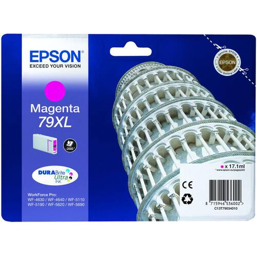 Epson Original Tinte 79XL für Epson WF4630, magenta, 17,1ml, 1 Stück Artikelbild Secondary1 L