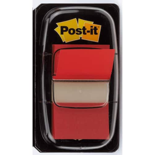 Post-it® Index-Haftstreifen 25,4x43,2 mm, Rot Artikelbild Secondary6 L