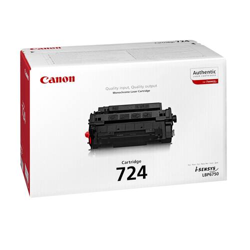 Canon Toner, 724, svart, 3481B002 produktfoto