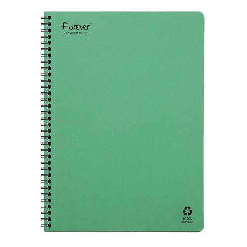Spiralhefte FOREVER 90g 120 blad A4 lin produktbilde Secondary1 L