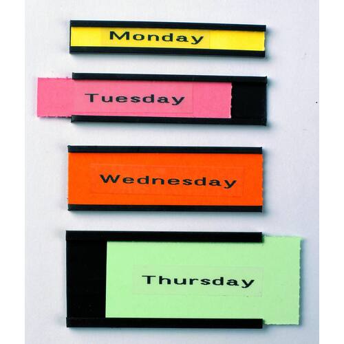 Legamaster Etikettenträger für Planungstafeln, Etikettenhalter, magnetisch, 30x60mm, schwarz, 36 Stück Artikelbild Secondary1 L