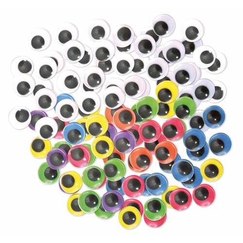 PLAYBOX Plastögon blandade färger 300/FP produktfoto