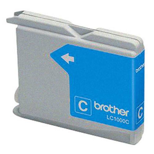 Brother Bläckpatron, LC 1000C, cyan, singelförpackning, LC-1000C produktfoto Secondary2 L