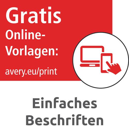AVERY Zweckform Ordneretiketten, Rückenschilder für Ordner, selbstklebend, 38x192mm, gelb, 7 Etiketten pro Blatt, 20 Blatt Artikelbild Secondary1 L