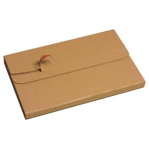 VARIA ECO 3 Wickelverpackung aus Wellpappe mit Selbstklebeverschluss, 305x215x70mm, A4, braun, 20 Stück Artikelbild Secondary15 L