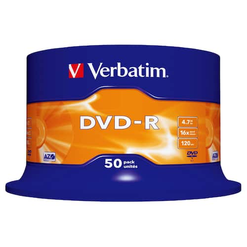 Verbatim DVD-R Rohling, 16x, 4,7GB, 50er Spindel Artikelbild