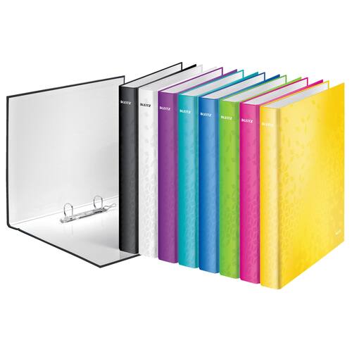 Leitz laminiertes Ringbuch WOW, 2-Ringe, 40 mm, blau metallic, 1 Stück Artikelbild Secondary3 L