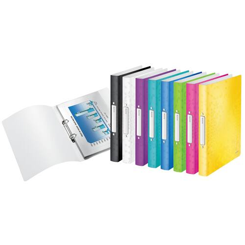 Leitz Ringbuch WOW, Ringmappe, A4, PP, 25mm, pink, 257x314x32mm, 1 Stück Artikelbild Secondary4 L