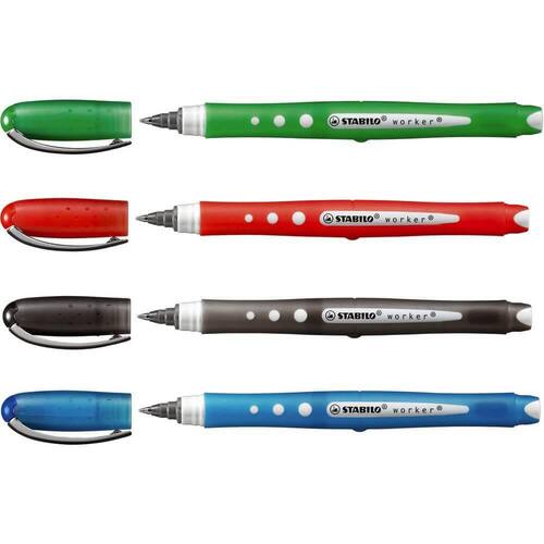 STABILO Rollerball worker + colorful, schwarz, 0,5mm, 1 Stück Artikelbild Secondary4 L