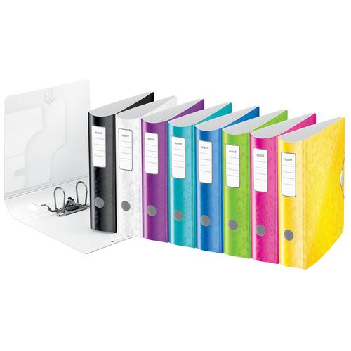 Leitz Qualitäts-Ordner WOW, Polyfoam, A4, 82mm, eisblau, 82x318x312mm, 1 Stück Artikelbild Secondary4 L
