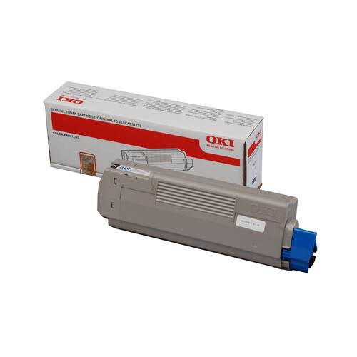 OKI Original Toner C 610, Lasertoner, Tonerkartusche, schwarz, 1 Stück Artikelbild