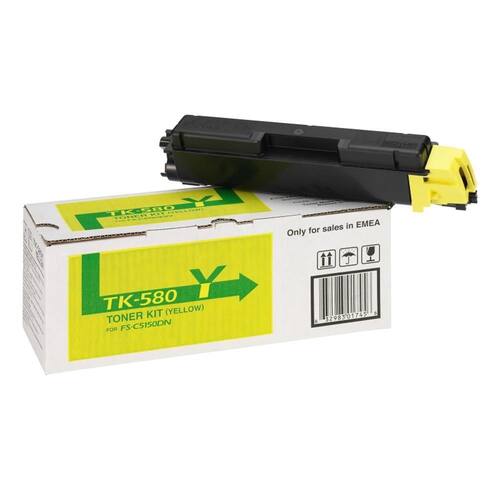 KYOCERA Toner, 580Y, gul, 1T02KTANL0 produktfoto Secondary2 L