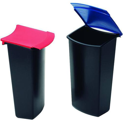 Han Abfalleinsatz MONDO, Kunststoff, mit Klappdeckel, 3 l, blau Artikelbild Secondary1 L