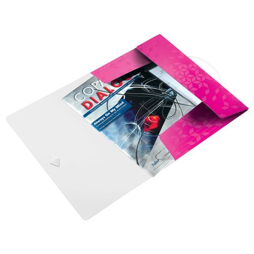 Leitz Eckspannermappe WOW, Flügelmappe, mit Gummizug, A4, PP, pink metallic, 235x320mm, 1 Stück Artikelbild Secondary5 L