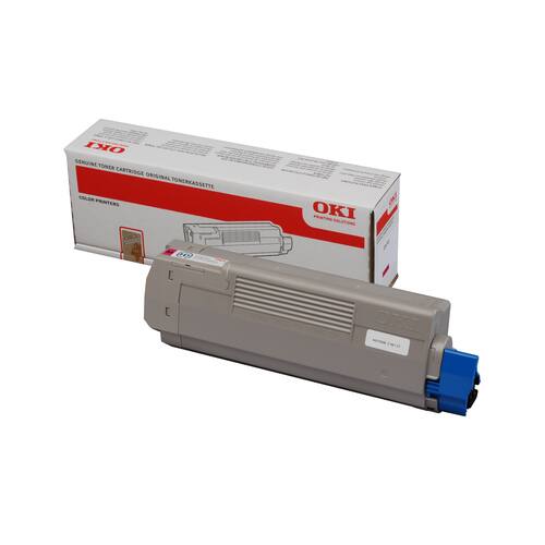 OKI Original Toner C 610, Lasertoner, Tonerkartusche, magenta, 1 Stück Artikelbild