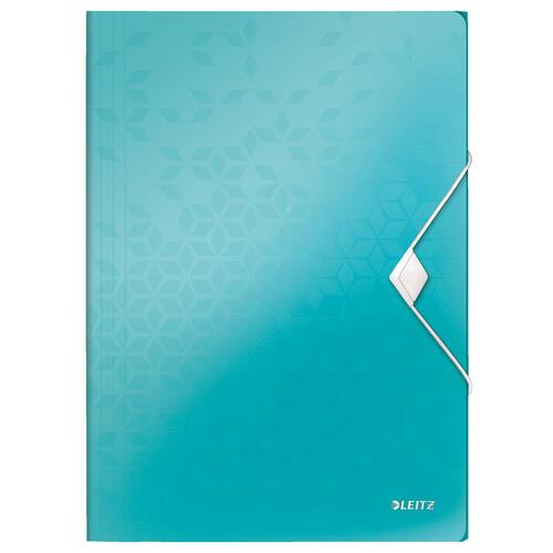 Leitz Eckspannermappe WOW, Flügelmappe, mit Gummizug, A4, PP, eisblau, 235x320mm, 1 Stück Artikelbild